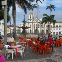 Main square of Salvador with its cathedral